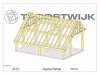 Poolhouse fijnspar 6,4x4 inclusief beplanking - afbeelding 2 van  46
