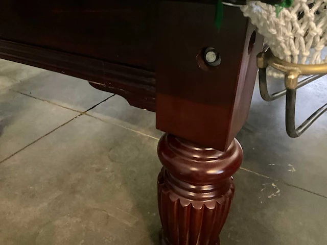 Pooltafel massief hout - afbeelding 5 van  9