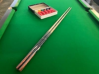 Pooltafel massief hout - afbeelding 6 van  9