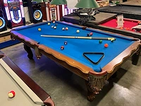 Pooltafel massief hout - afbeelding 1 van  11