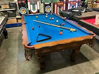 Pooltafel massief hout - afbeelding 4 van  11