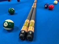Pooltafel massief hout - afbeelding 9 van  11