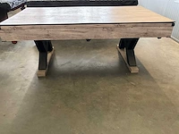 Pooltafel (+ tafeltennis) insport line 7ft rood - afbeelding 6 van  8