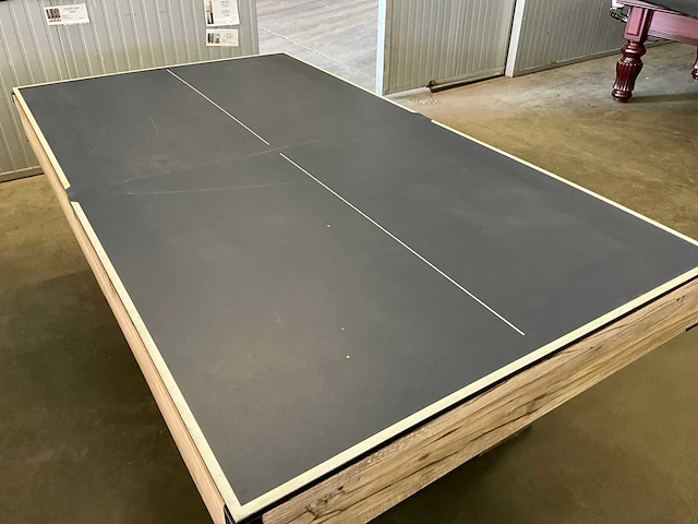 Pooltafel (+ tafeltennis) insport line 7ft rood - afbeelding 7 van  8