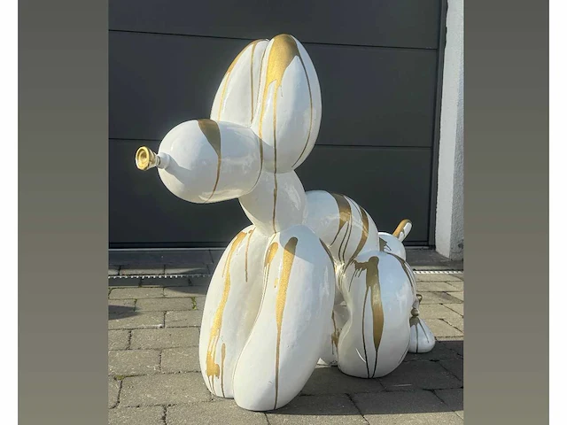 Poop doggy white/gold - afbeelding 2 van  2
