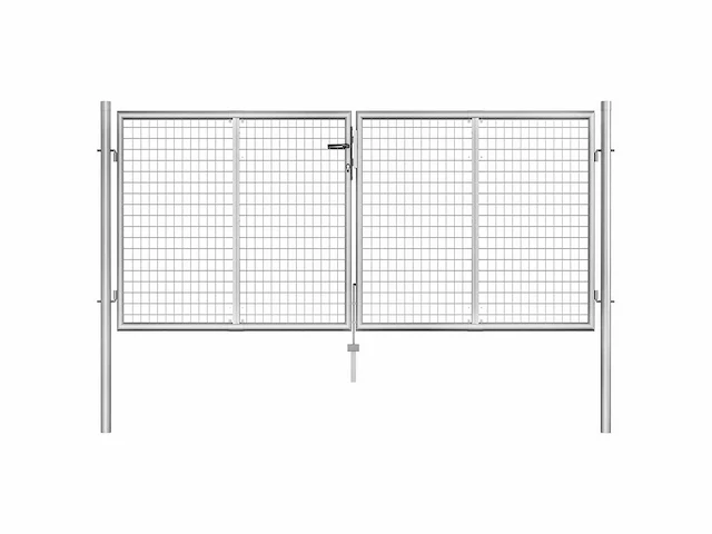 Poort - gegalvaniseerd staal - zilver - afbeelding 2 van  6