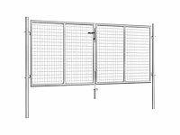 Poort - gegalvaniseerd staal - zilver - afbeelding 3 van  6