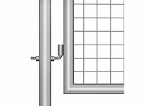 Poort - gegalvaniseerd staal - zilver - afbeelding 4 van  6
