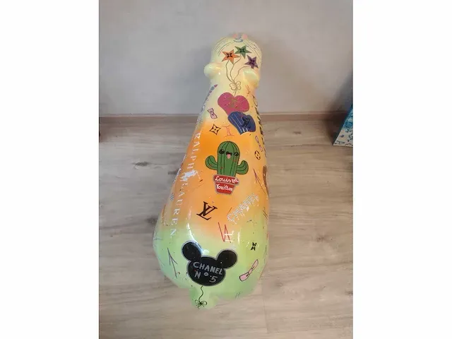 Pop-art lv baby ijsbeer - afbeelding 6 van  6