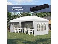 Pop-up opvouwbaar prieel - partytent - 3 x 6 m - afbeelding 3 van  5