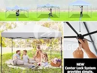 Pop-up party-tent 3x3 wit - afbeelding 3 van  5