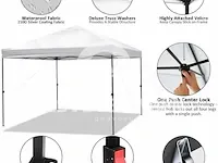 Pop-up party-tent 3x3 wit - afbeelding 5 van  5