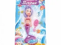 Pop zeemeermin 14cm met accessoires 24 stuks - afbeelding 1 van  1