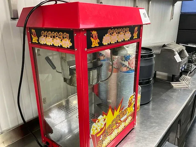 Popcorn machine model et-pop6a-r - afbeelding 2 van  4