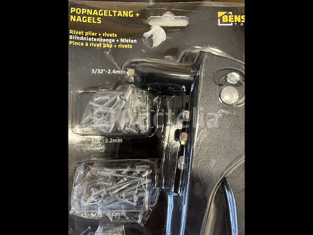 Popnageltang met nagels - afbeelding 2 van  2