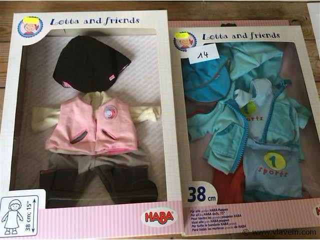 Poppenkleedjes 2stuks - afbeelding 1 van  3