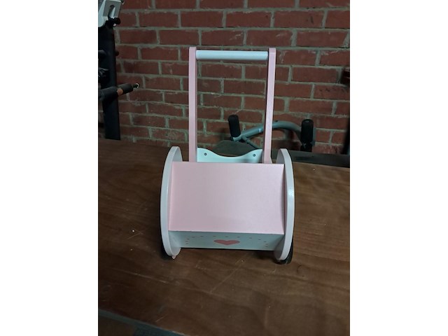 Poppenwagentje roze - afbeelding 3 van  3