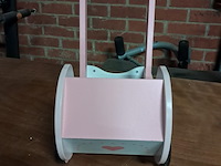 Poppenwagentje roze - afbeelding 3 van  3