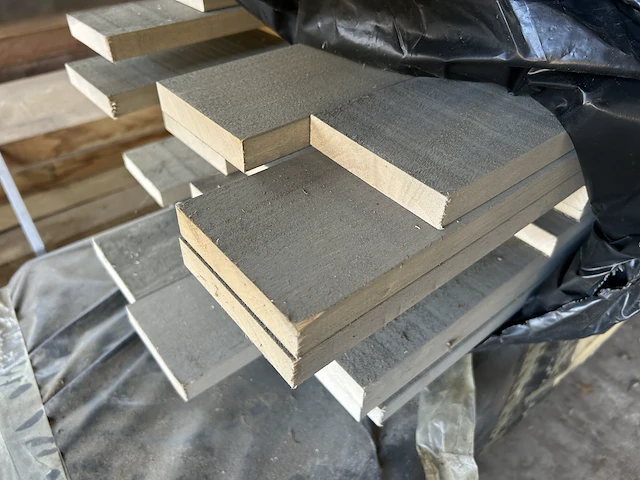 Populier planken vergrijsd - lengtes tot +/- 3400mm - afbeelding 2 van  6