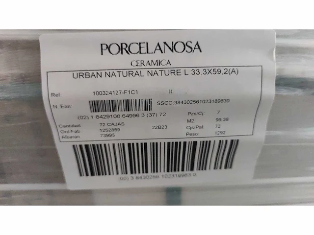 Porcelanosa urban natural wandtegel 33,3x59,2 cm 99,36 m² - afbeelding 8 van  9