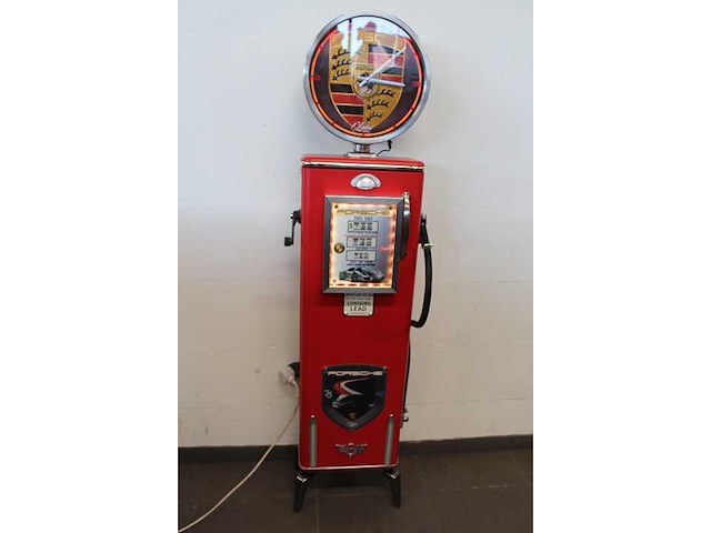 Porsche - benzinepomp kast - decor object - afbeelding 2 van  6