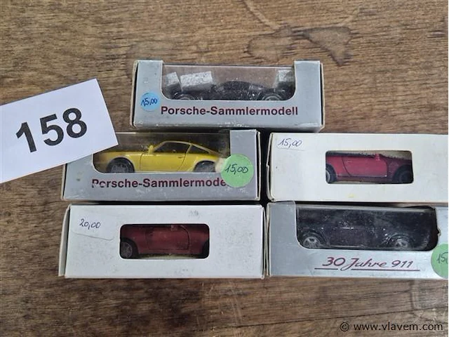 Porsche 5 stuks - afbeelding 1 van  3