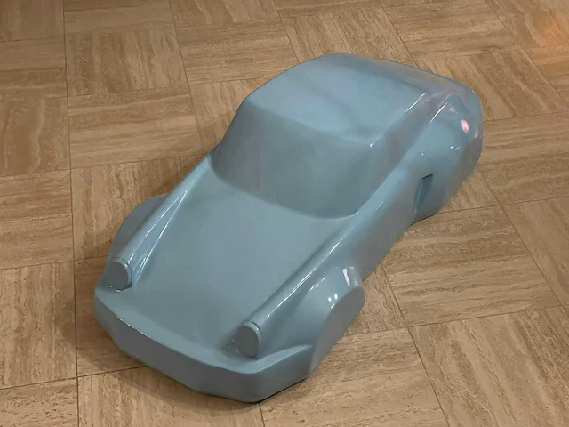 Porsche 911 sculptuur 140cm blue - afbeelding 1 van  5