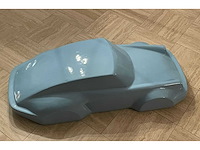 Porsche 911 sculptuur 140cm light blue - afbeelding 4 van  5
