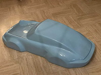 Porsche 911 sculptuur 140cm light blue - afbeelding 3 van  5