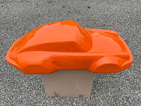 Porsche 911 sculptuur 140cm orange - afbeelding 1 van  2