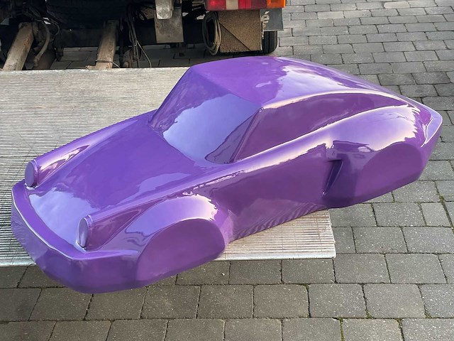 Porsche 911 sculptuur 140cm purple - afbeelding 2 van  4