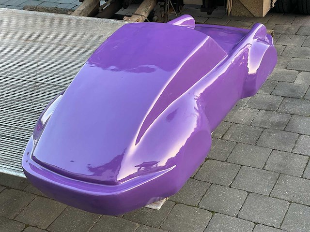 Porsche 911 sculptuur 140cm purple - afbeelding 4 van  4