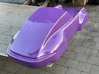 Porsche 911 sculptuur 140cm purple - afbeelding 4 van  4