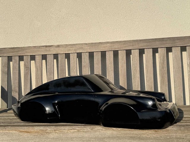 Porsche 911 sculptuur 90cm black - afbeelding 2 van  2