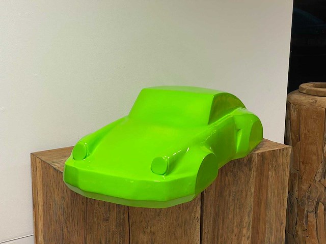 Porsche 911 sculptuur 90cm green - afbeelding 1 van  3
