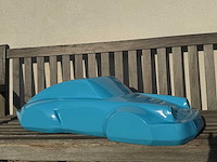 Porsche 911 sculptuur 90cm light blue - afbeelding 2 van  2
