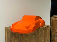 Porsche 911 sculptuur 90cm orange - afbeelding 2 van  3