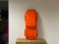 Porsche 911 sculptuur 90cm orange - afbeelding 3 van  3