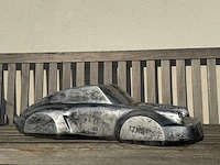 Porsche 911 sculptuur 90cm silver antique - afbeelding 2 van  2