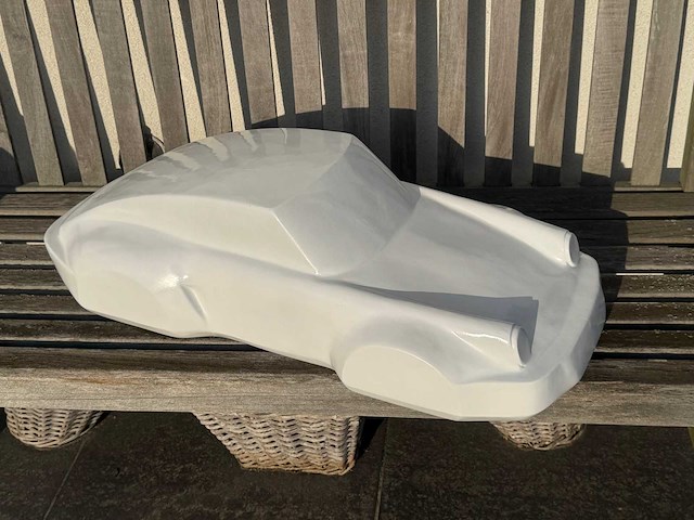 Porsche 911 sculptuur 90cm white - afbeelding 1 van  2