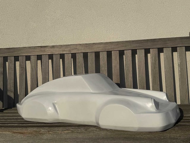 Porsche 911 sculptuur 90cm white - afbeelding 2 van  2