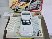 Porsche 924 turbo vintage metaal bburago - afbeelding 1 van  3