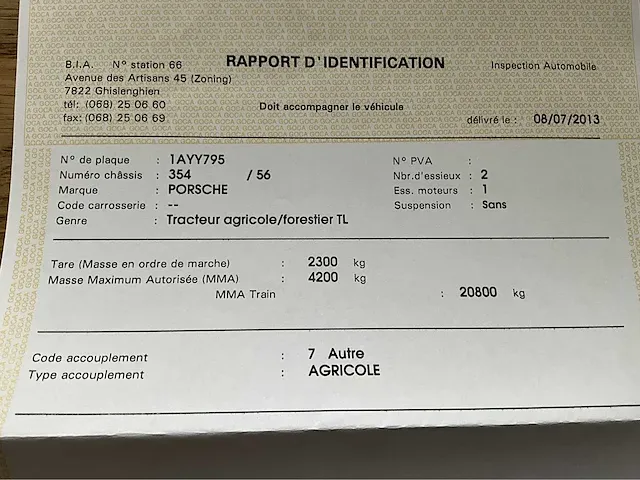 Porsche master 419 oldtimer tractor 1962 - afbeelding 19 van  30