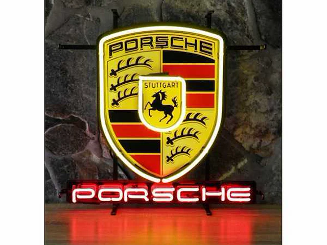 Porsche neon sign verlichting - afbeelding 1 van  1