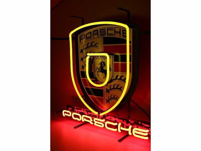 Porsche neon sign verlichting - afbeelding 2 van  3