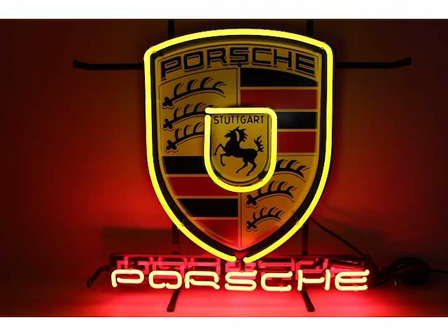 Porsche neon sign verlichting - afbeelding 3 van  3