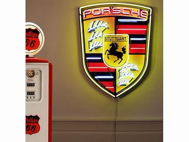Porsche xl neon verlichting - afbeelding 1 van  1