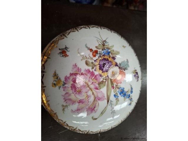 Porselein dekselpotje - afbeelding 2 van  4