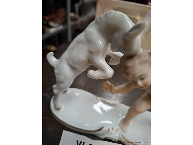 Porselein putto - afbeelding 3 van  4