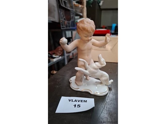 Porselein putto - afbeelding 1 van  4